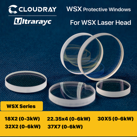 Ultrarayc WSX fenêtres de protection 18*2/30*5/37*7 lentille de protection 0-6kW lentille optique pour tête Laser WSX ND18 MN15 NC12 NC30 NC60 ► Photo 1/5