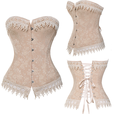 Corsets gothique rétro pour femmes, corset Sexy, grande taille 6XL, pour Halloween, hauts burlesques, pour femmes, fourreau amincissante pour ventre ► Photo 1/6