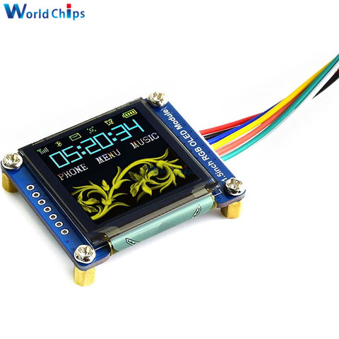 Le Module OLED de 1.5 pouces rvb 128 × 128 Pixels 16-bits 65K couleurs le contrôleur d'interface intégré de SPI communiquent pour la framboise Pi/STM32 ► Photo 1/5