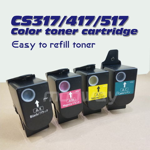 Cartouche de toner pour Lexmark, Compatible avec CS317, CS317dn, CS417, CS417dn, CS517, CS517de, CX317, CX317dn, CX417, CX417de, CX517, CX517de ► Photo 1/2