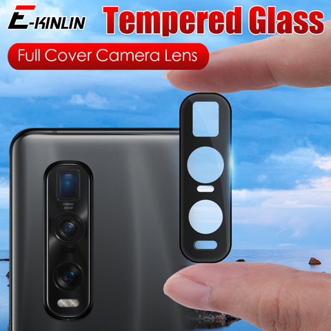 Protection De La Caméra En Verre Pour OPPO Trouver X2 Pro FindX2 F17 Full Cover 3D Curverd Lentille Protecteur D'écran En Verre Trempé Film Caméra ► Photo 1/6