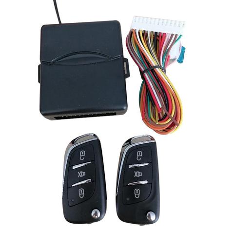 Bas prix Universel Automatique De Voiture Système D'entrée Sans Clé Démarrage/Arrêt À Bouton PORTE-CLÉ LED Centrale Kit Serrure De Porte Avec télécommande ► Photo 1/6