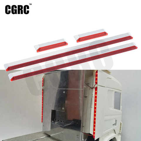 Feu latéral arrière en alliage d'aluminium CNC, pièce LED, pour camion 1/14 Tamyia Rc Scania 620 56323 730, à monter soi-même, 4 pièces ► Photo 1/5