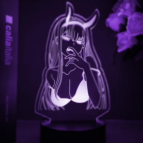 Lampe 3d Anime Zero Two, veilleuse, cadeau idéal pour les enfants et les filles ► Photo 1/6