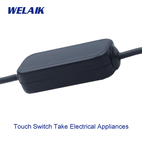 WELAIK – interrupteur tactile pour prendre des ampoules électriques à faible puissance, lampe LED, noir, Plastic-Materials-LA101 ► Photo 1/3