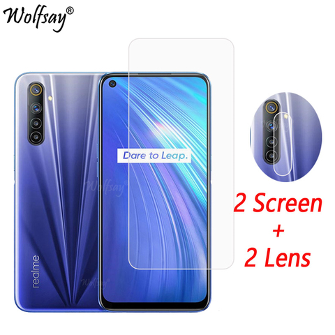 Protecteur d'objectif de caméra pour Oppo Realme 6 protecteur d'écran verre trempé pour Oppo Realme 6 verre de caméra pour Realme 6 verre 6.5