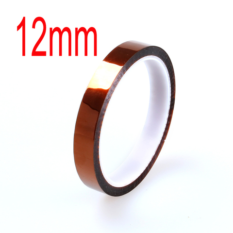 Pièces d'imprimante 3D 12mm, bande adhésive BGA Kapton résistante à la chaleur, isolation thermique en Polyimide ► Photo 1/2