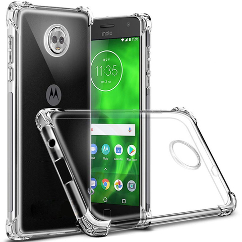 Olhveitra étui pour motorola MOTO G7 G6 Jouer Puissance P40 Z4 Z3 E5 Jouer Puissance G5S G5 G4 E5 E4 G6 G7 Plus Étui Souple Couvercle Transparent ► Photo 1/6