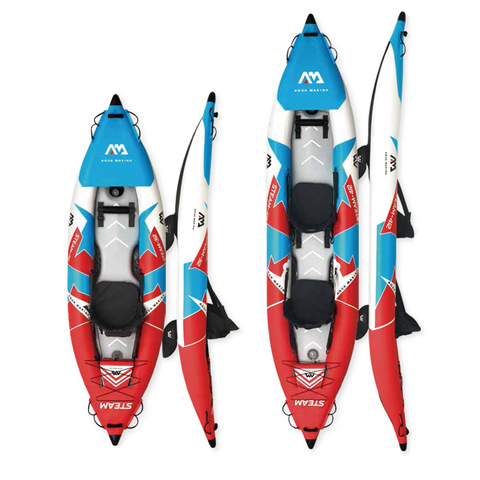 2022 Aqua Marina vapeur ST bateau gonflable sport kayak canoë pvc dériveur radeau pompe siège point de chute plancher stratifié professionnel ► Photo 1/4