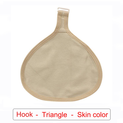 Femmes Silicone sein formes housse de protection coton protéger poche XL pour mastectomie prothèse Triangle artificiel faux seins ► Photo 1/6