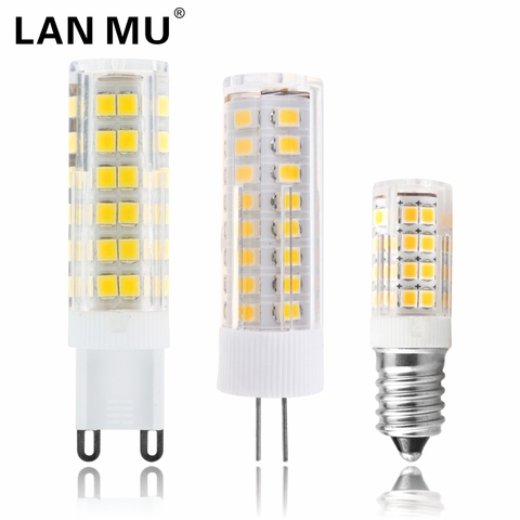 Ampoule à maïs G9 G4 LED, éclairage 3W 4W 5W 7W E14 lampe à LED AC 220V LED, SMD2835 360 faisceau d'angle, lampe de remplacement halogène 30W 40W 60W ► Photo 1/6