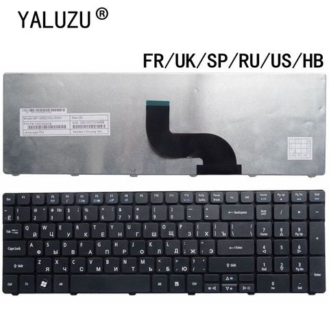 Clavier d'ordinateur portable US/UK/SP/RU/FR/HB pour Acer Aspire 7738 5538 5741 p5we 7551 5749 5750 5560G 5560G 5552G 7741G 7741Z 7745G ► Photo 1/6