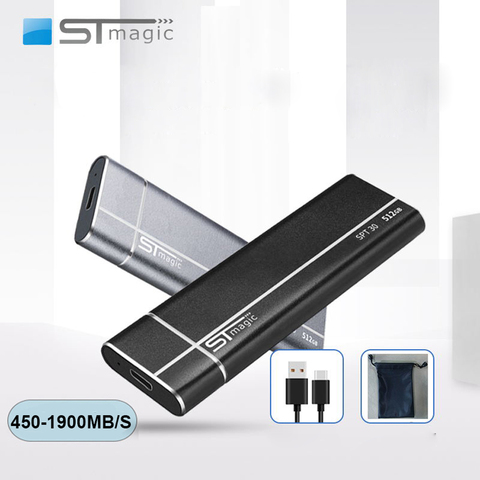 Stmagic-disque dur externe SSD, USB 3.1, avec capacité de 128 go, 256 go, 512 go, 480 go, 1 to, 2 to, 1900 à mo/s, pour ordinateur Portable, gaming ► Photo 1/6