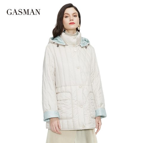 GASMAN – manteau de printemps pour femme, parka en coton fin, grande taille, à la mode, des deux côtés, 21871, nouvelle collection, 2022 ► Photo 1/6