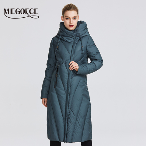 MIEGOFCE – Manteau pour femme, avec col coupe-vent, parka très élégante, veste d'hiver pour femme, nouvelle collection 2022 ► Photo 1/6