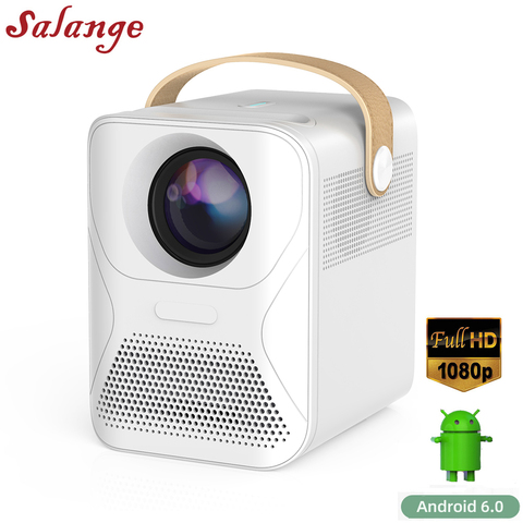 Salange Mini projecteur vidéo 4K intelligent compatible avec