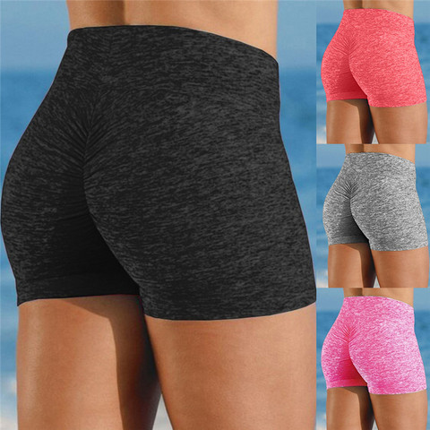 Shorts femmes ensembles élastique taille haute Leggings serré Fitness Sport Biker Shorts décontracté élastique Sport court Spodenki Damskie ► Photo 1/5