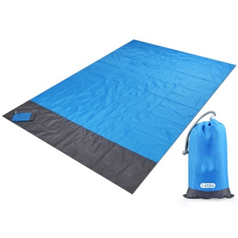 Matelas de plage pliable pour le Camping, Portable, léger, pour le pique-nique, pour l'extérieur, 2x2.1m, couverture de plage étanche ► Photo 1/6