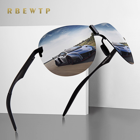 RBEWTP-lunettes de soleil rétro de Vision nocturne, verres de conduite polarisées, oculos lunettes pour homme accessoires pour hommes/femmes ► Photo 1/6