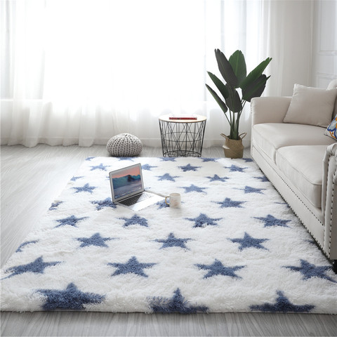 Tapis teinture à cinq points étoiles, pour salon, table basse, pour enfants, tapis rampant, pour cuisine, pour fenêtre en baie ► Photo 1/6