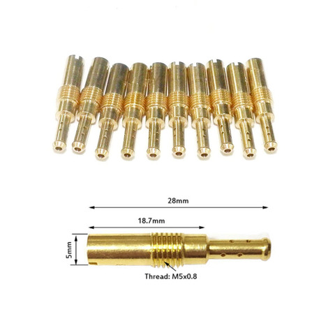 KEIHIN PZ19 buse d'injecteur | 10 pièces, Jet de carburateur M5, Jet de ralenti, filetage de soufflage 55 58 60 62 65 68 70 72 75 78 ► Photo 1/6