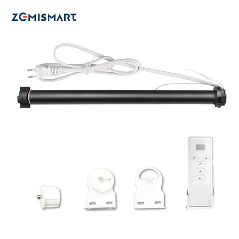 Zemismart – moteur de rideau de vie intelligent WiFi Tuya, pour Tube de 36 37mm, Alexa Google Home, moteur de volet roulant motorisé ► Photo 1/6