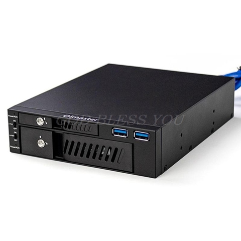 MR-6203 2.5/3.5 pouces interne HDD boîte de boîtier SSD double USB lecteur optique Station de support Mobile boîtier de disque dur pour ordinateur de bureau ► Photo 1/6