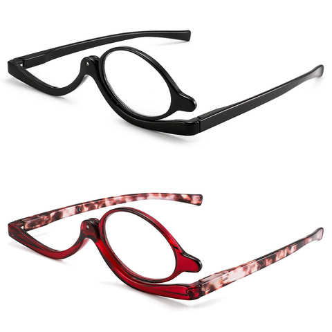 JM 2 pièces/ensemble maquillage lunettes de lecture loupe rabattable lecteurs cosmétiques pour les femmes ► Photo 1/5