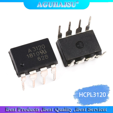 5 pcs/lot Optocoupleurs HCPL-3120 HCPL3120 HP3120 A3120 DIP8 nouveau original ► Photo 1/1