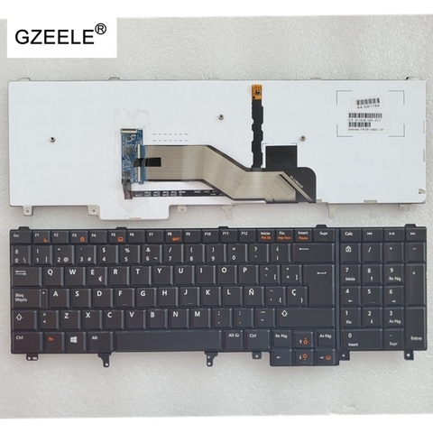 Nouveau clavier pour Dell Latitude E6520 E6530 E6540 E5520 E5530 rétro-éclairé SP clavier espagnol Teclado ► Photo 1/2