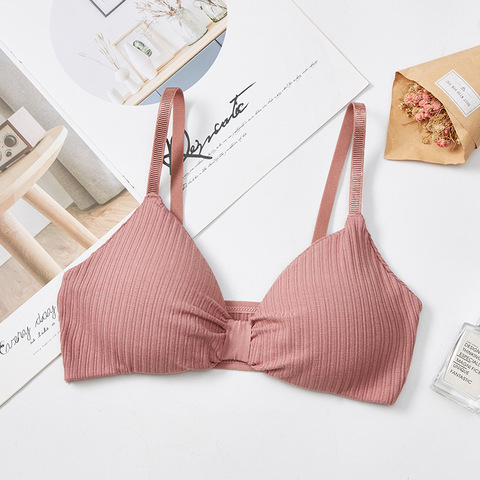 Soutien-gorge élastique en coton pour femmes, Lingerie Sexy, Push Up, sous-vêtements de sport, à la mode ► Photo 1/6