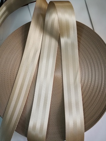 Beige 3M-30M sangle de ceinture de sécurité voiture universelle Modification personnalisée 3C certifié ceinture de sécurité enfant accessoires de voiture ► Photo 1/6