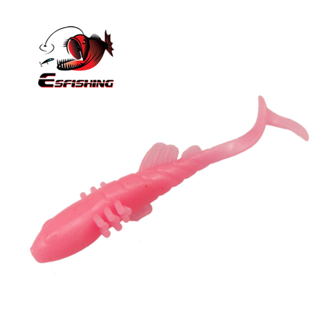 ESFISHING 2022 nouveaux leurres de pêche mince simple queue 70mm 2.5g 10 pièces Leurre Souple Leurre Souple Silicone appât carpe pêche PVA ► Photo 1/5