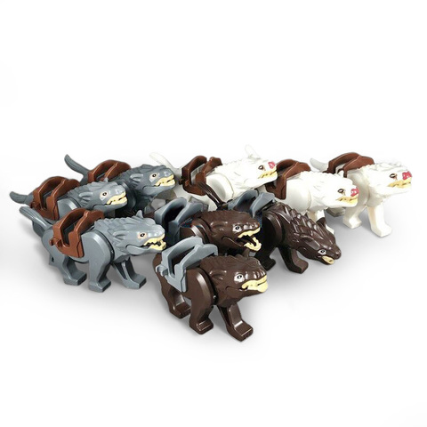 Vente unique Animal loup Figure blocs chevalier cheval Nazgul guerre cheval blocs de construction enfants jouets éducatifs pour les enfants ► Photo 1/6