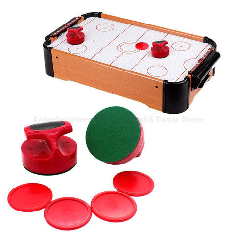 Air Hockey pousseurs et rondelles de Hockey grandes poignées de but pagaies accessoires de remplacement pour les Tables de jeu (2 Strike 4 Puck) ► Photo 1/6