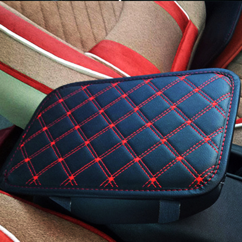 Cuir voiture accoudoir tapis universel intérieur Auto accoudoirs boîte de rangement tapis anti-poussière housse de coussin accoudoir protecteur étanche ► Photo 1/6