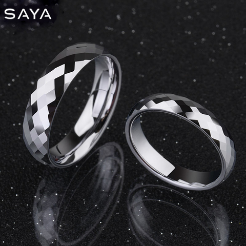 Bague pour hommes, anneaux de mariage en tungstène dôme bande confort Fit haute Alliance polie pour mariage, personnalisé, livraison gratuite ► Photo 1/6