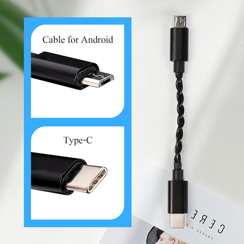 Accessoires amplificateur TempoTec Micro-Usb à type-c câble ► Photo 1/6