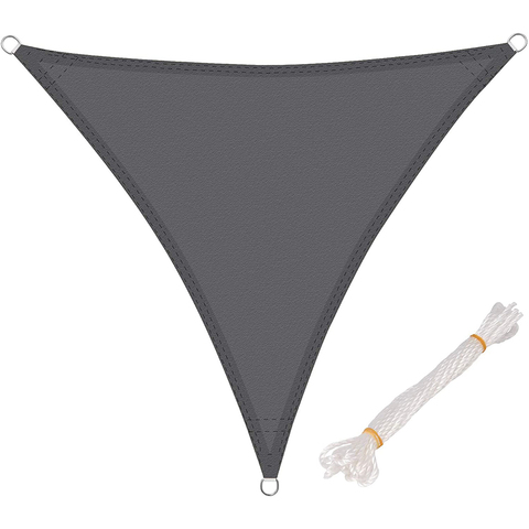 Pare-soleil triangulaire, auvent, auvent, voile d'ombrage Anti-UV, tente étanche, bâche Portable, Camping en plein air, tissu de pique-nique ► Photo 1/6