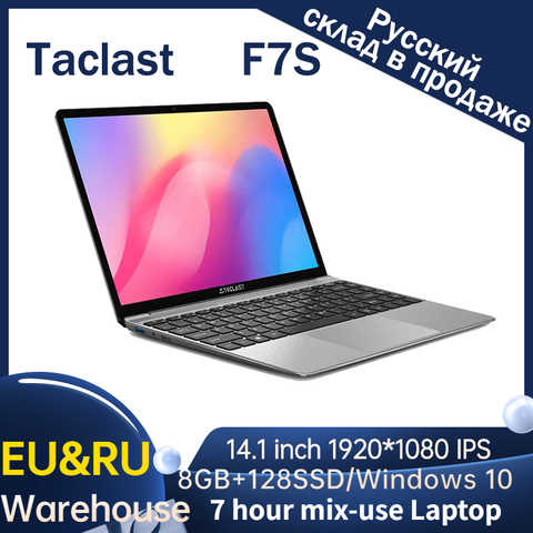 Teclast – pc portable F7S, écran de 14.1 pouces, Windows 10, processeur Intel N3350 Dual Core 128 GHz, 8 go de RAM, SSD de 2.4 go, caméra frontale de mpx, 7 heures d'utilisation mixte ► Photo 1/6