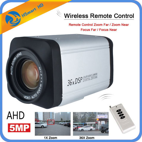 Télécommande sans fil 5.0MP 36X Zoom optique HD AHD 5mp 2mp Auto Focus CCTV boîte caméra pour 5MP AHD DVR ► Photo 1/6