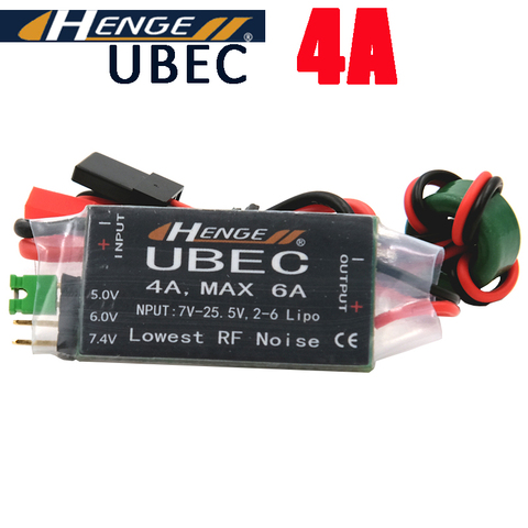 HENGE-4a UBEC entrée 7V-25.5V, sortie 2-6S Lipo 5V 6V/4a continu, commutateur Max 6a, Mode pour pièces de voiture, avions RC quadrirotor ► Photo 1/4