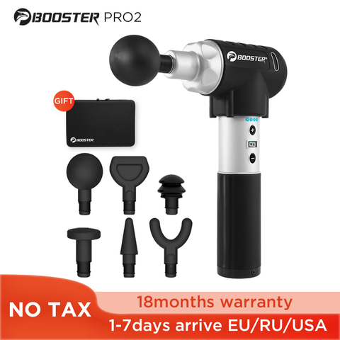 Booster Pro2 pistolet de Massage musculaire des tissus profonds thérapie sans fil Vibration masseur corporel 5 têtes à faible bruit pour la mise en forme ► Photo 1/6