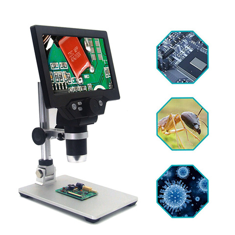 PINTUDY – Microscope numérique numérique MUSTOOL G1200, 12mp, 7 pouces, HD, 1-1200x, Zoom continu, loupe, Instruments optiques ► Photo 1/6
