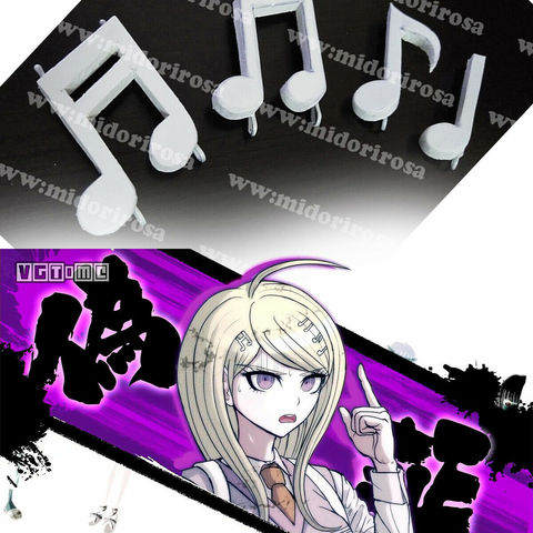 Ensemble de épingles à cheveux Anime Danganronpa V3 Akamatsu, Kaede, épingles pour Cosplay, notes 4 pièces/ensemble ► Photo 1/4