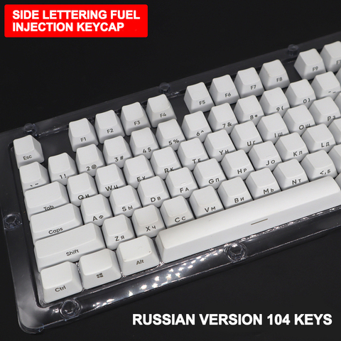 Clavier mécanique Keycaps OEM profil russe disposition côté sculpture ABS Transparent 104 touches pour GK61 Anne Pro 2 ► Photo 1/1