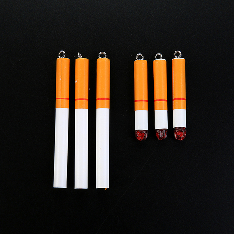 Breloques à cigarettes créatives, 20 pièces, artisanat en résine pour boucle d'oreille pendentif porte-clés, bricolage, fabrication de bijoux à la mode ► Photo 1/1