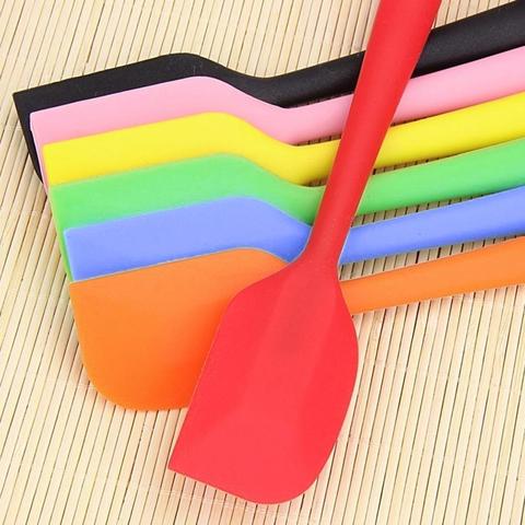 Spatule en silicone cuisson pâtisserie spatule spatule pour gâteau cuisine spatule mélangeur de crème glacée scoop crème grattoir outils de cuisson ► Photo 1/6