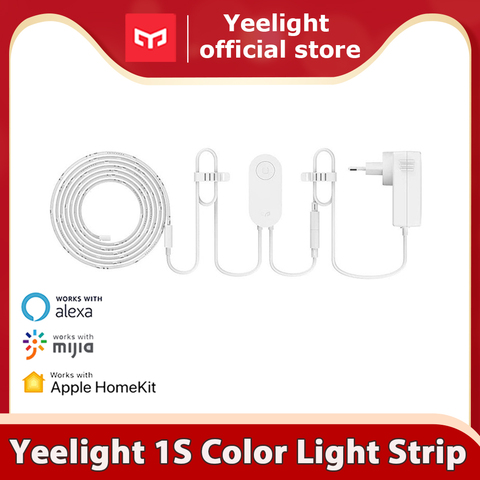 Yeelight – bande lumineuse RGB LED 1S 2 mètres, 110V 220V Wifi, contrôle intelligent, fonctionne avec Google assistant homekit ► Photo 1/6