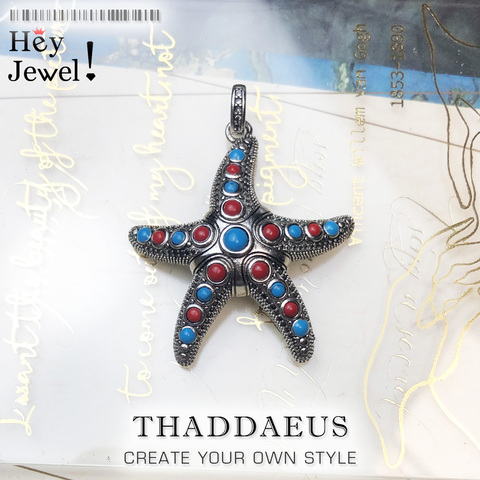 Pendentif Unique étoile de mer, 2022 été nouveaux bijoux bohême 925 argent Sterling accessoires mystérieux océans cadeau pour les femmes ► Photo 1/6